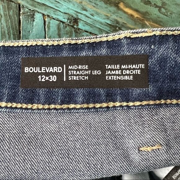 𝅺Buffalo Mid Rise Straight  Leg jeans Size 12 - Picture 5 of 8